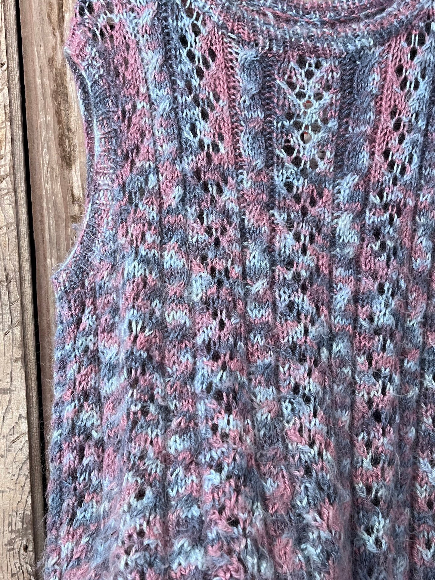 Pastel Crochet Sweater Vest