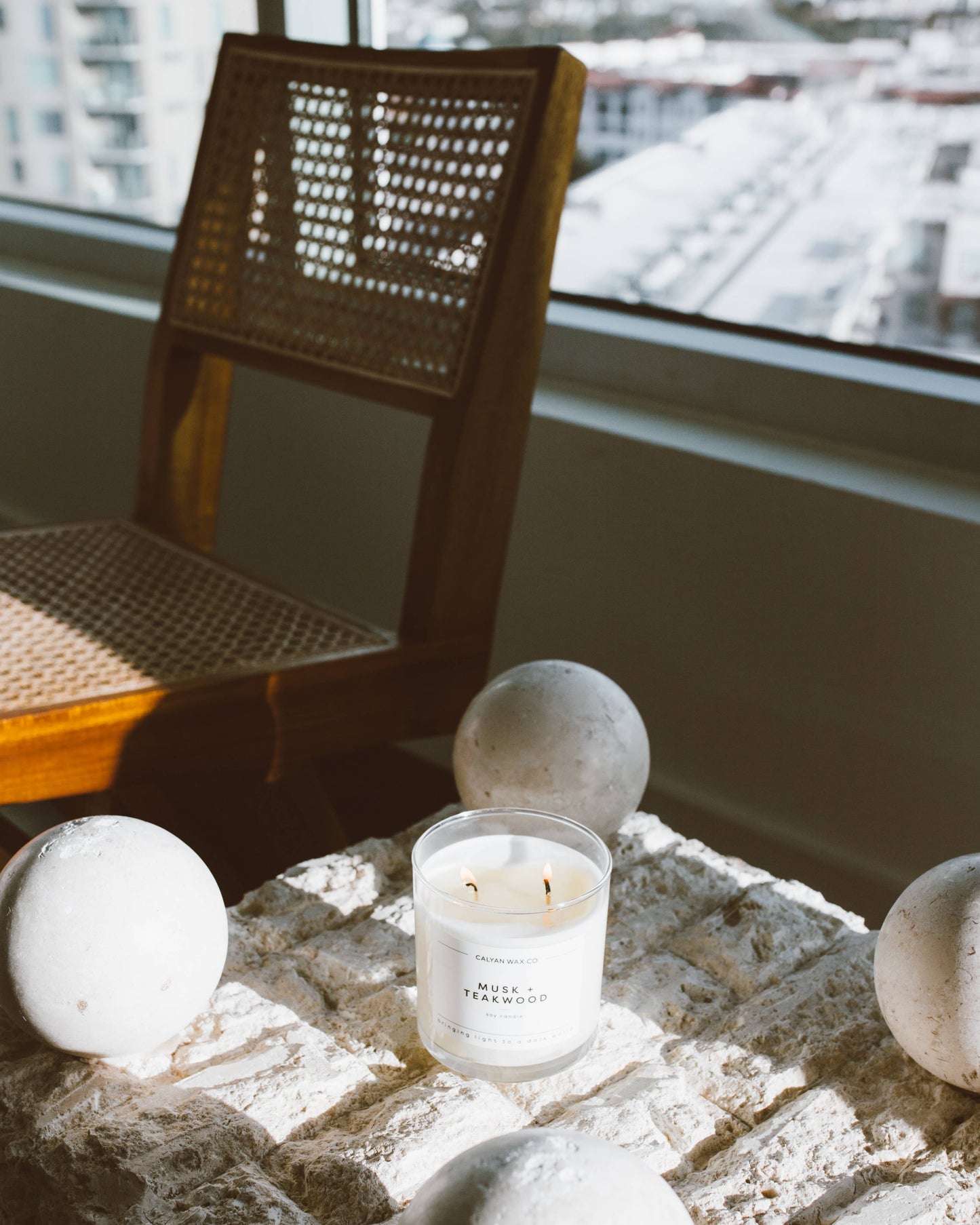 Musk + Teakwood Soy Candle