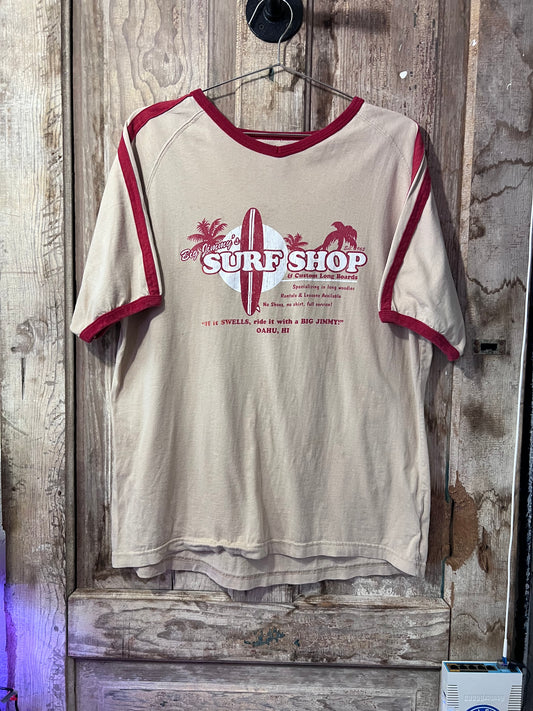 Arizona Tan & Red Ringer Tshirt