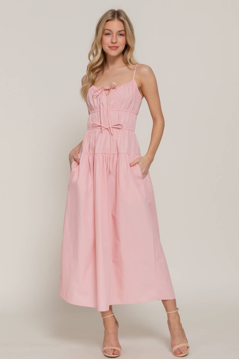 Front Tie Maxi Dress