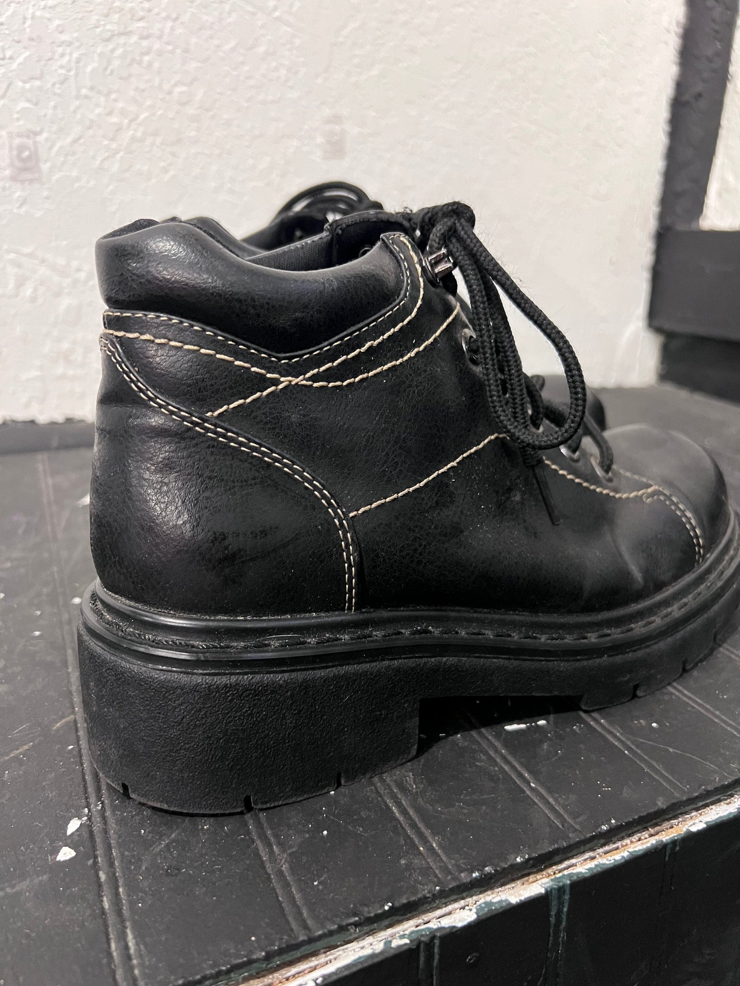 Maurice’s Black Lace Up Boots