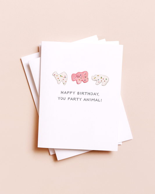 Party Animal (Cracker) Birthday Card
