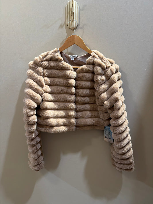 Puff fur coat