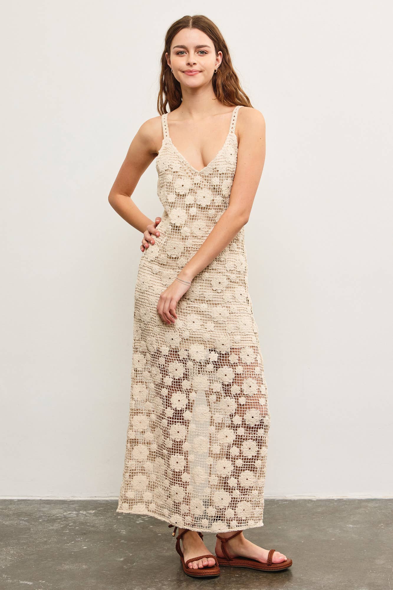 CROCHET MAXI DRESS