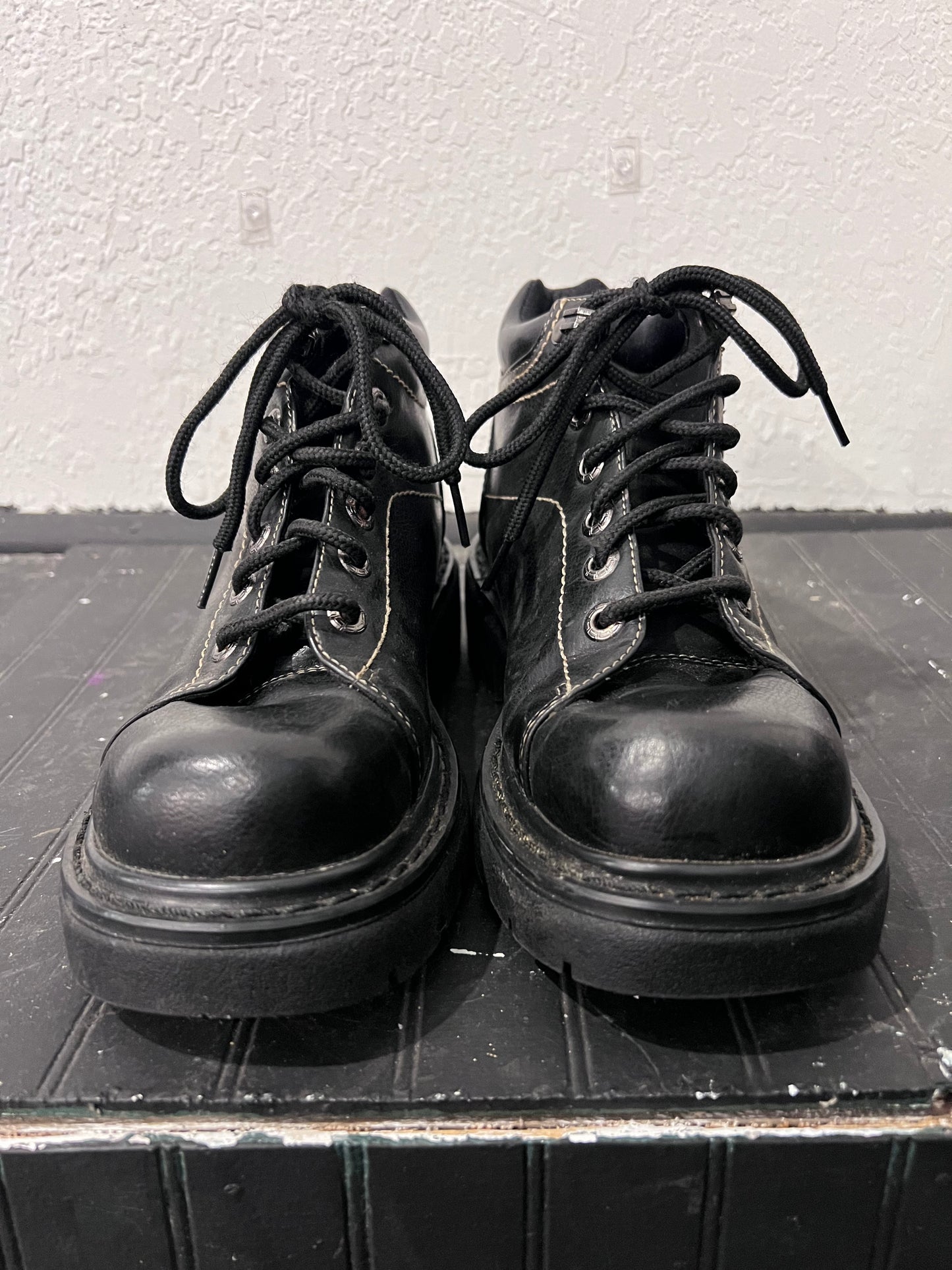 Maurice’s Black Lace Up Boots