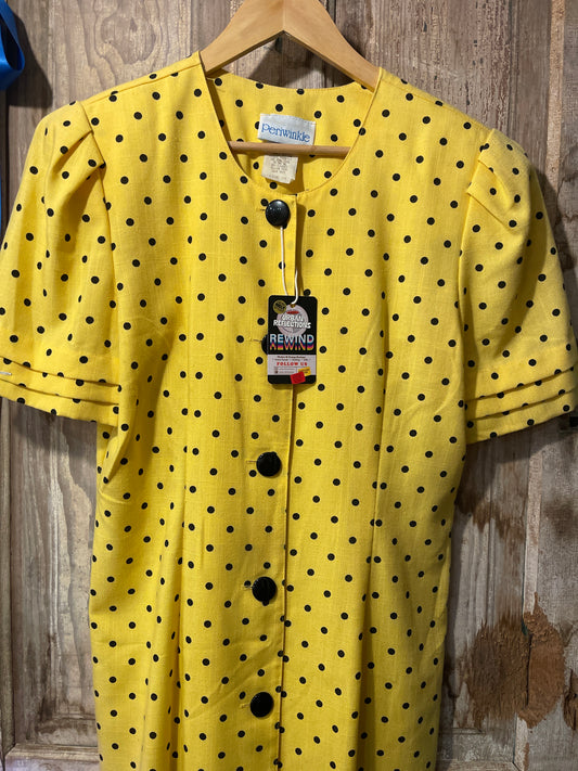 80’s Sunflower Yellow Dress