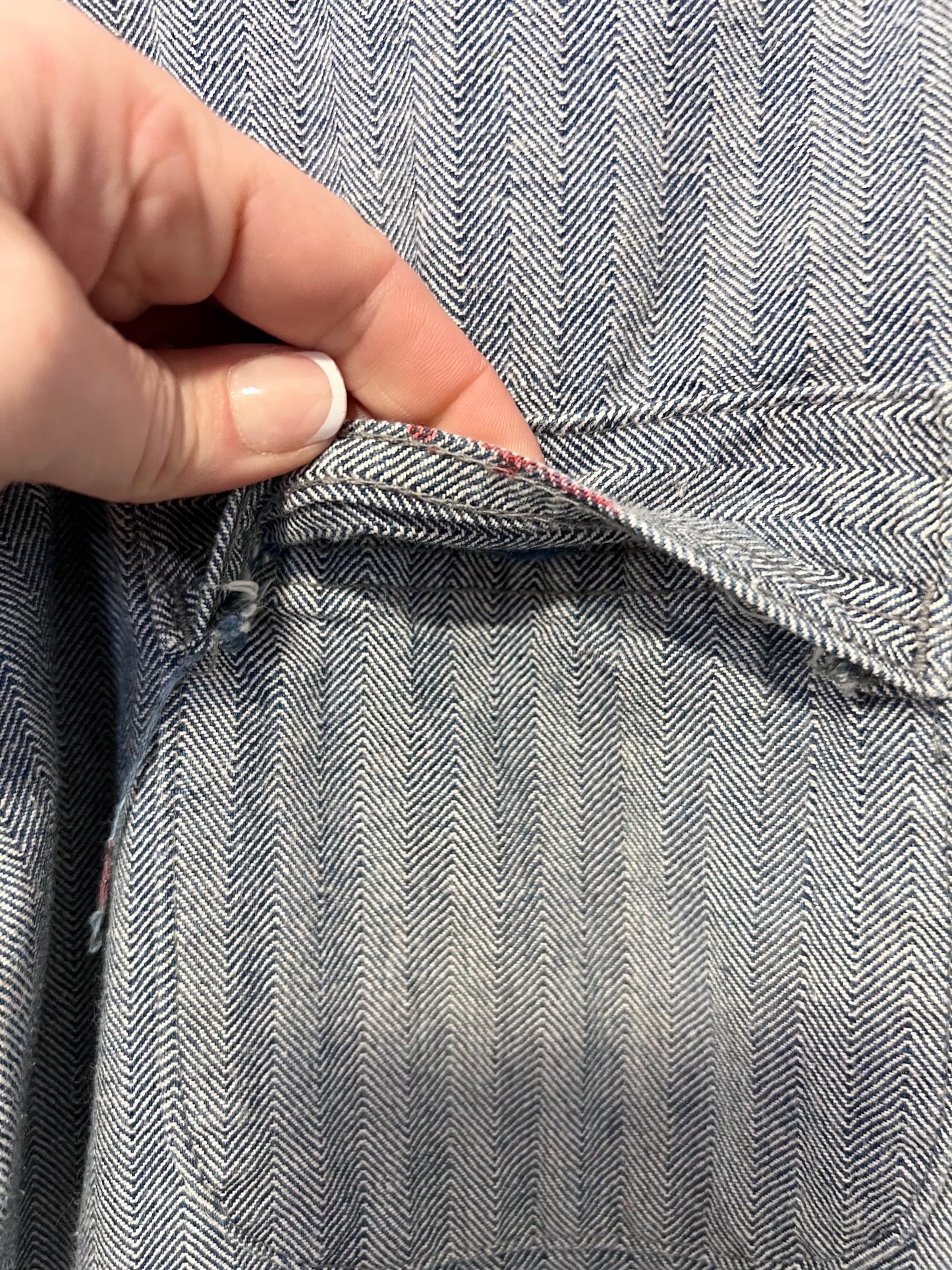 70's ROEBUCKS Striped Denim Coveralls