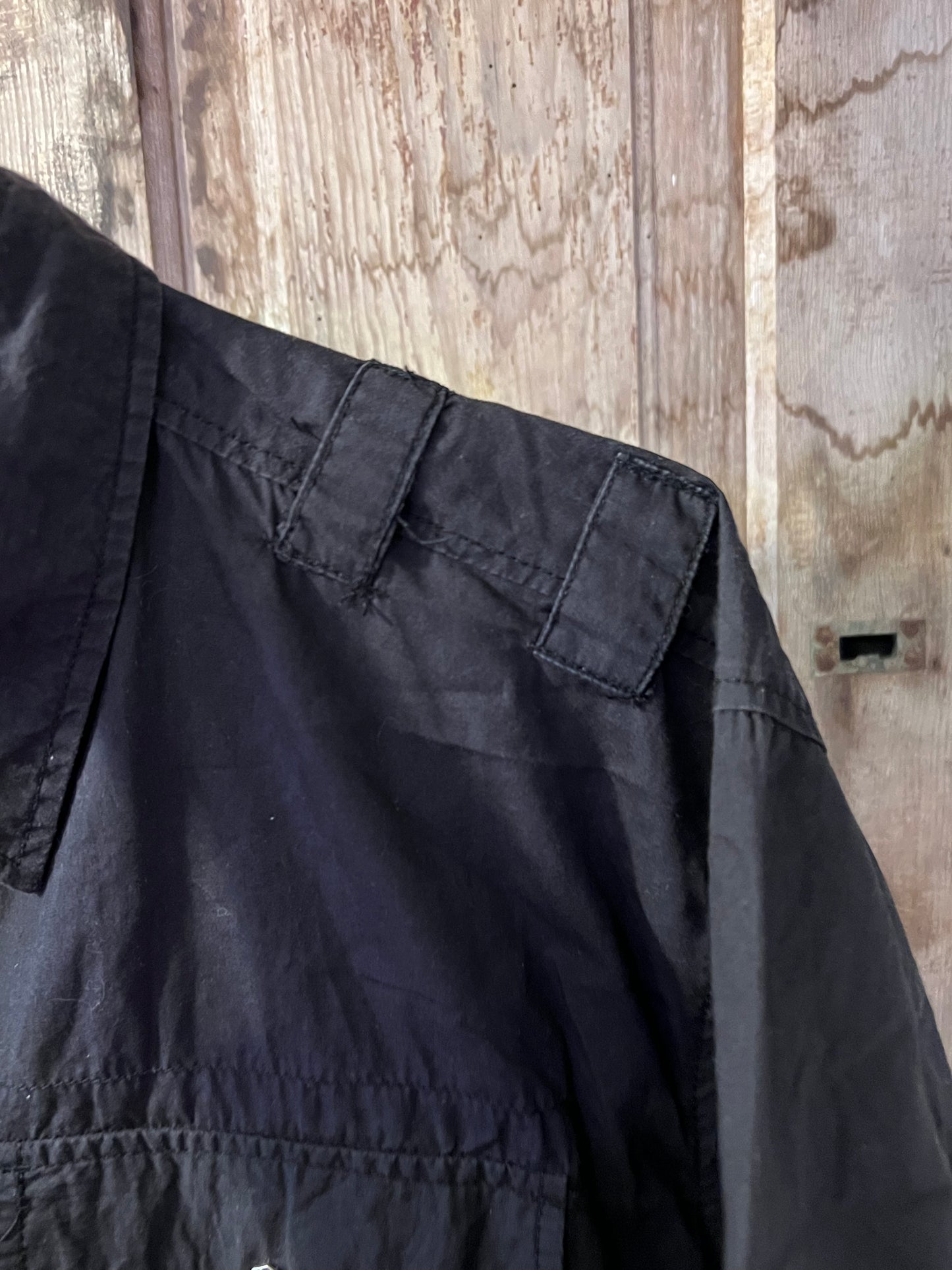 Black Label Y2K Back Graphic Button Up Shirt