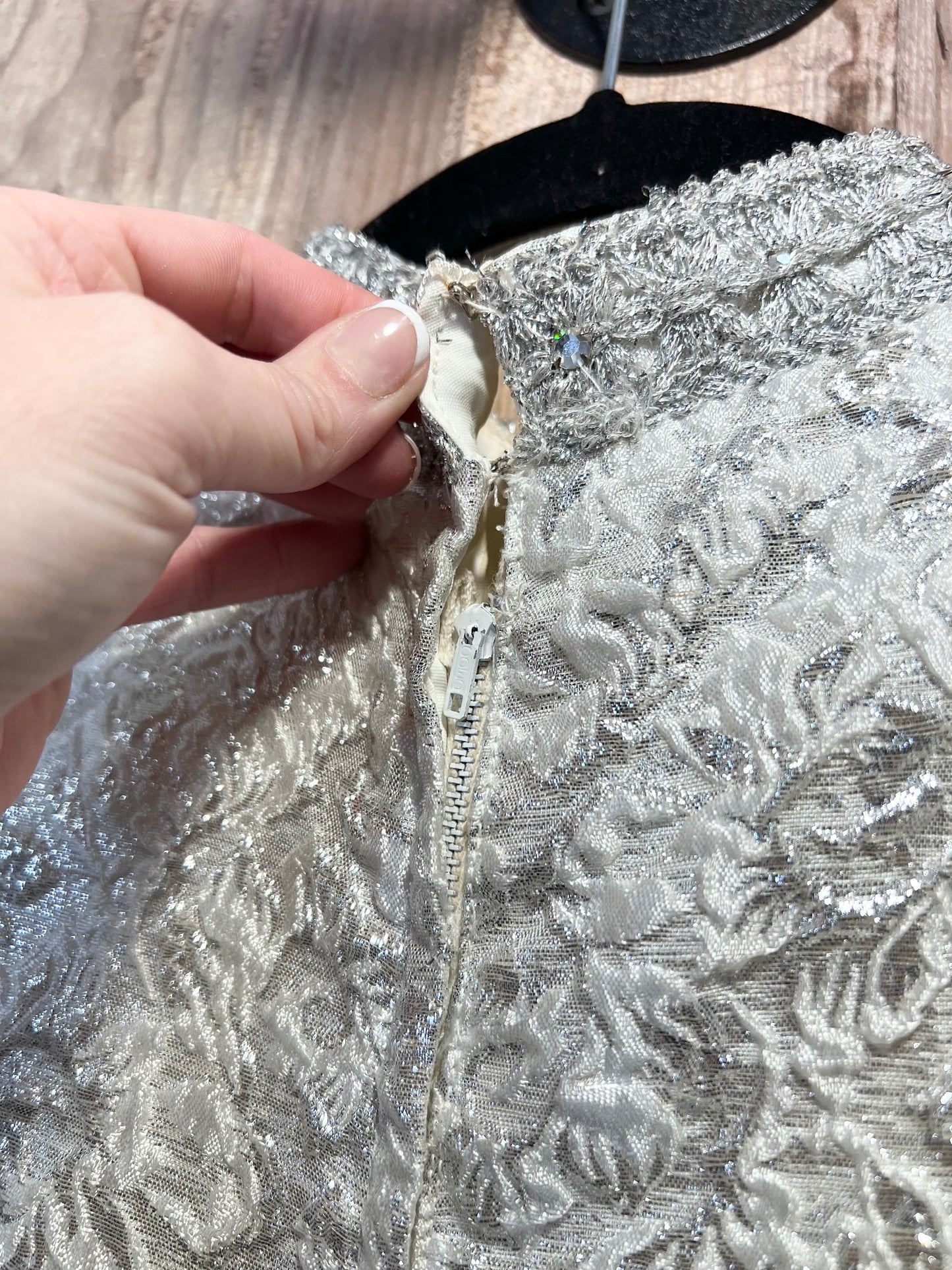 70's Sparkly High Neck Sleeveless Dress