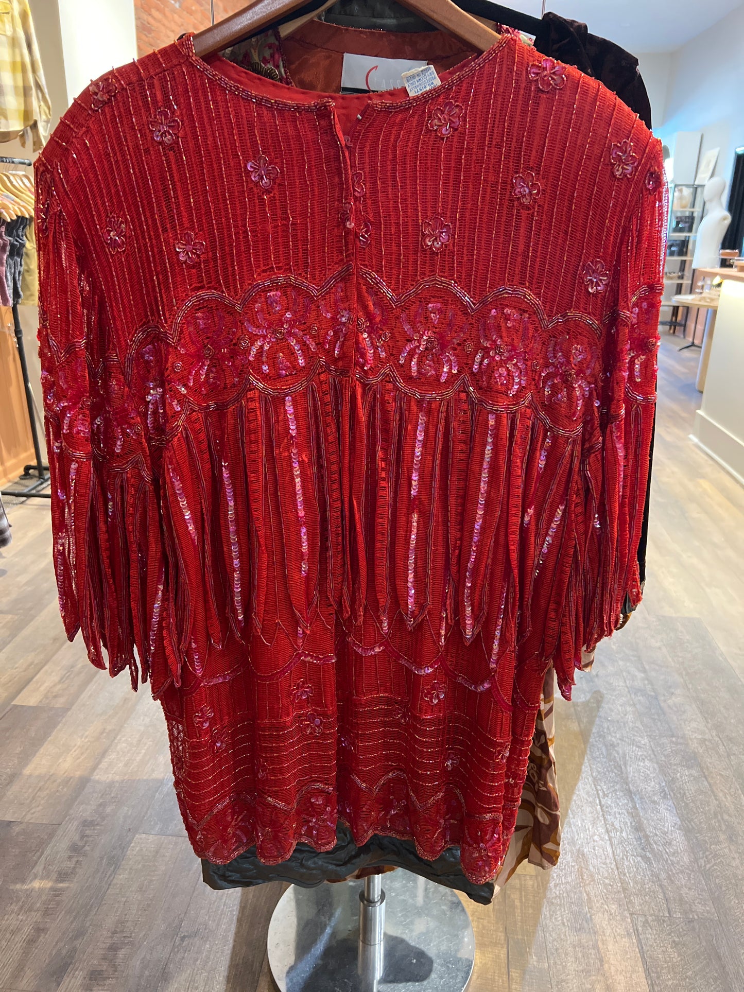 Gunit sequence, red fringe top ￼
