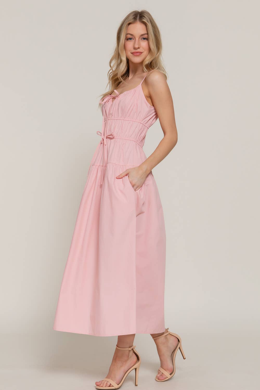 Front Tie Maxi Dress