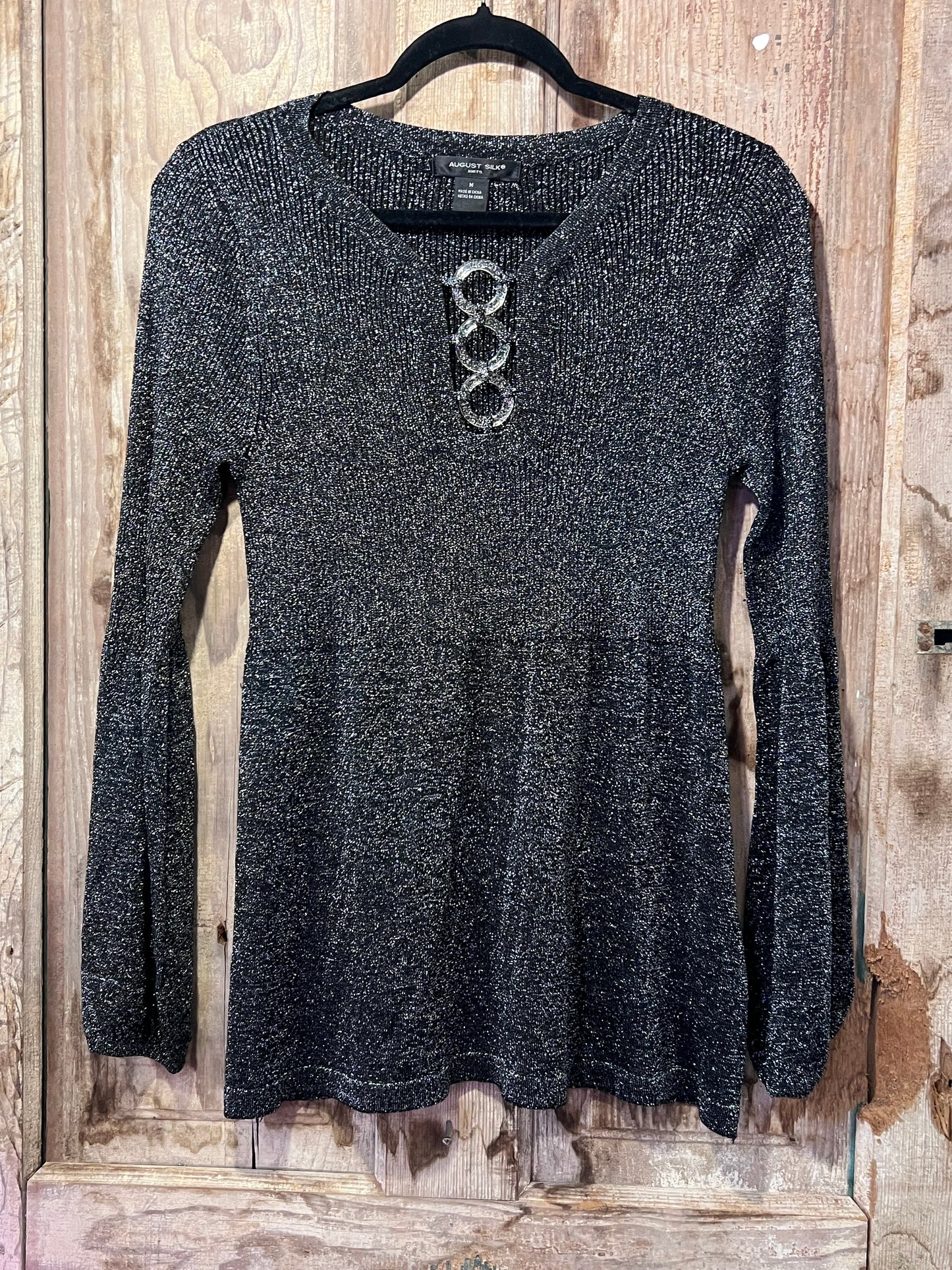 August Silk Sparkly Y2K Top