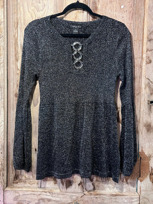 August Silk Sparkly Y2K Top
