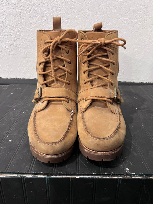 Ralph Lauren Lace up Suede/Soft Leather Boots