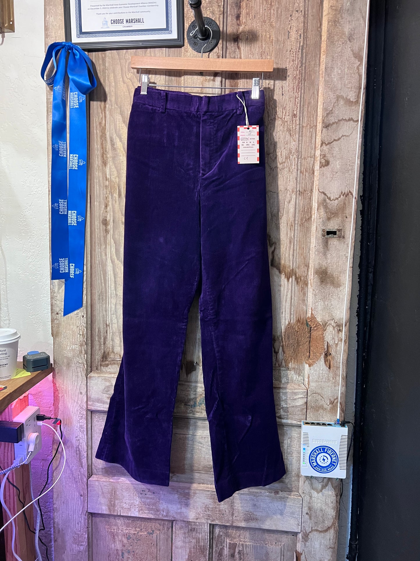 Purple Corduroy Pants