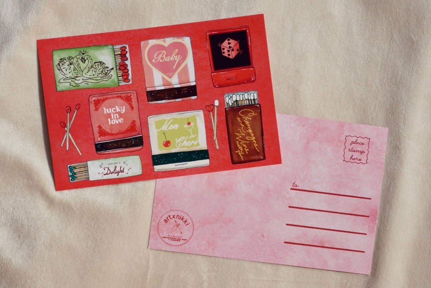 Art Collage Post Cards