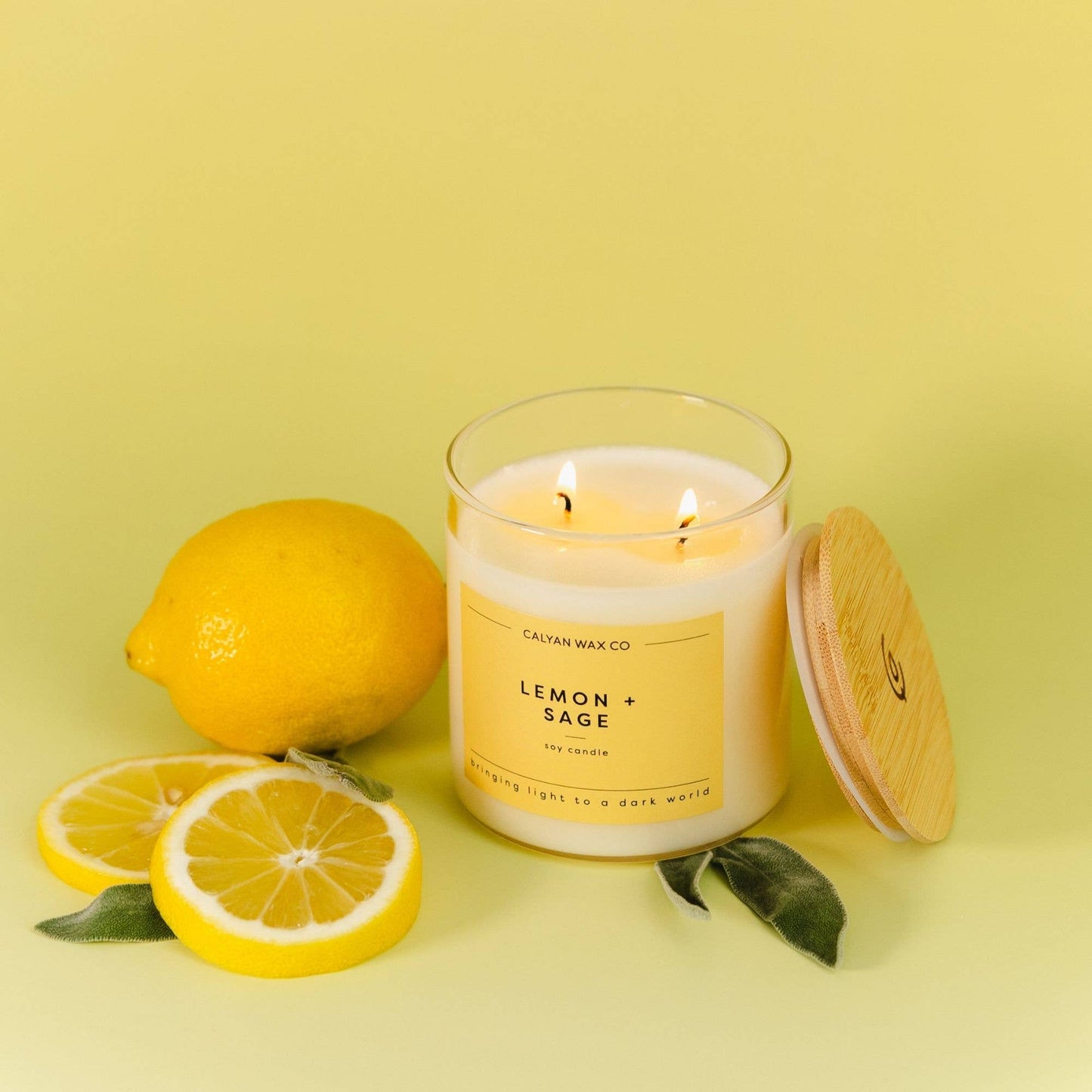 Lemon + Sage - Soy Candle