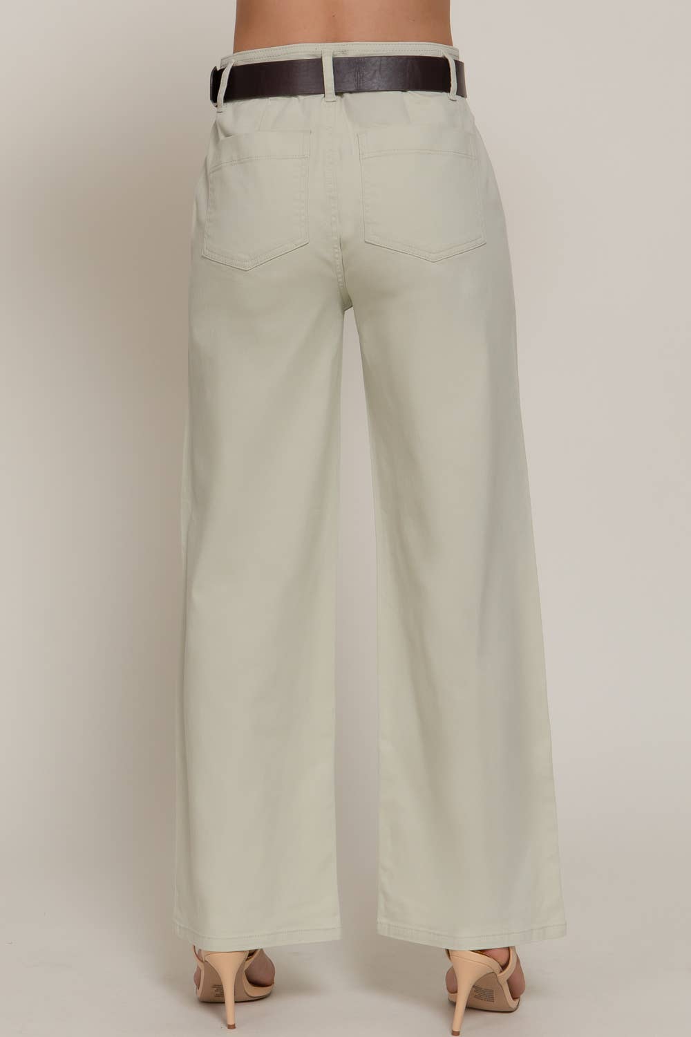 Belted Relaxed Leg Pants