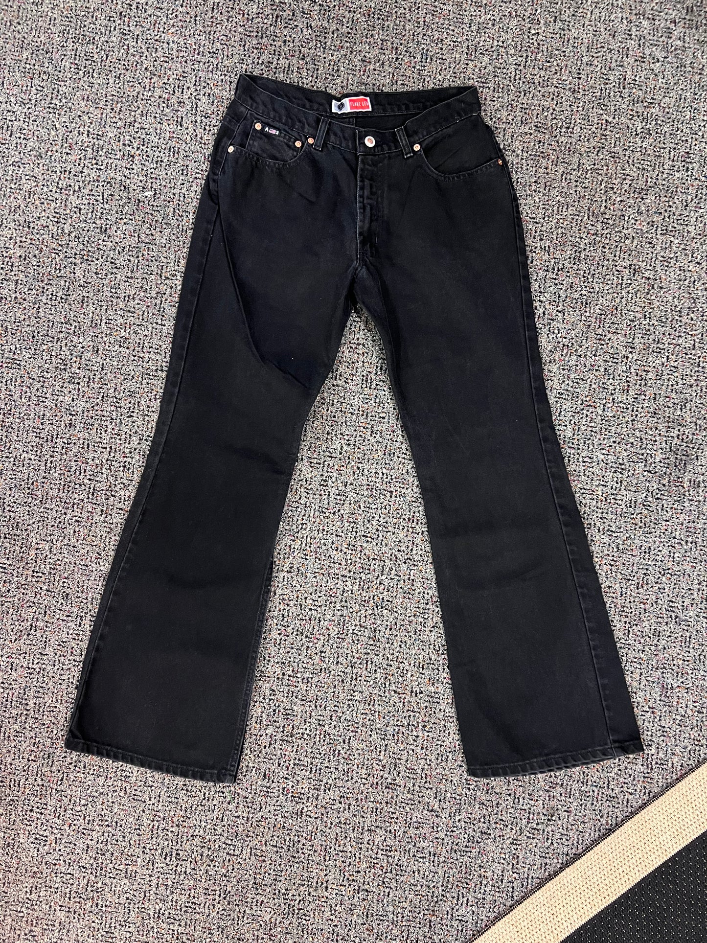 Arizona Black Flare Low Rise Jeans