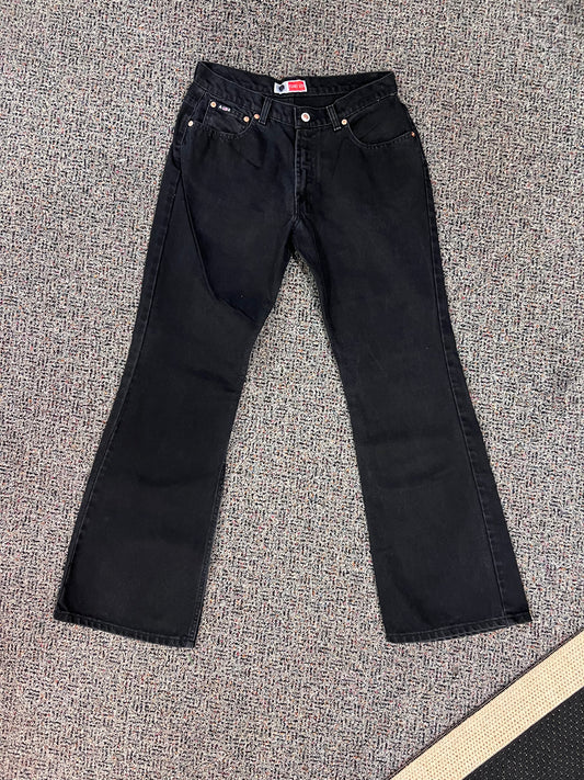 Arizona Black Flare Low Rise Jeans