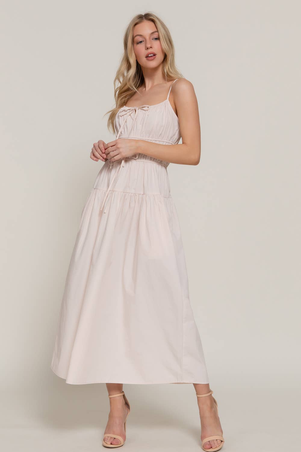 Front Tie Maxi Dress