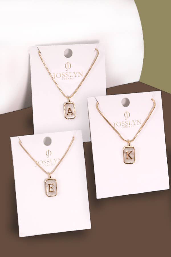 MONOGRAM INITIAL CHARM NECKLACE