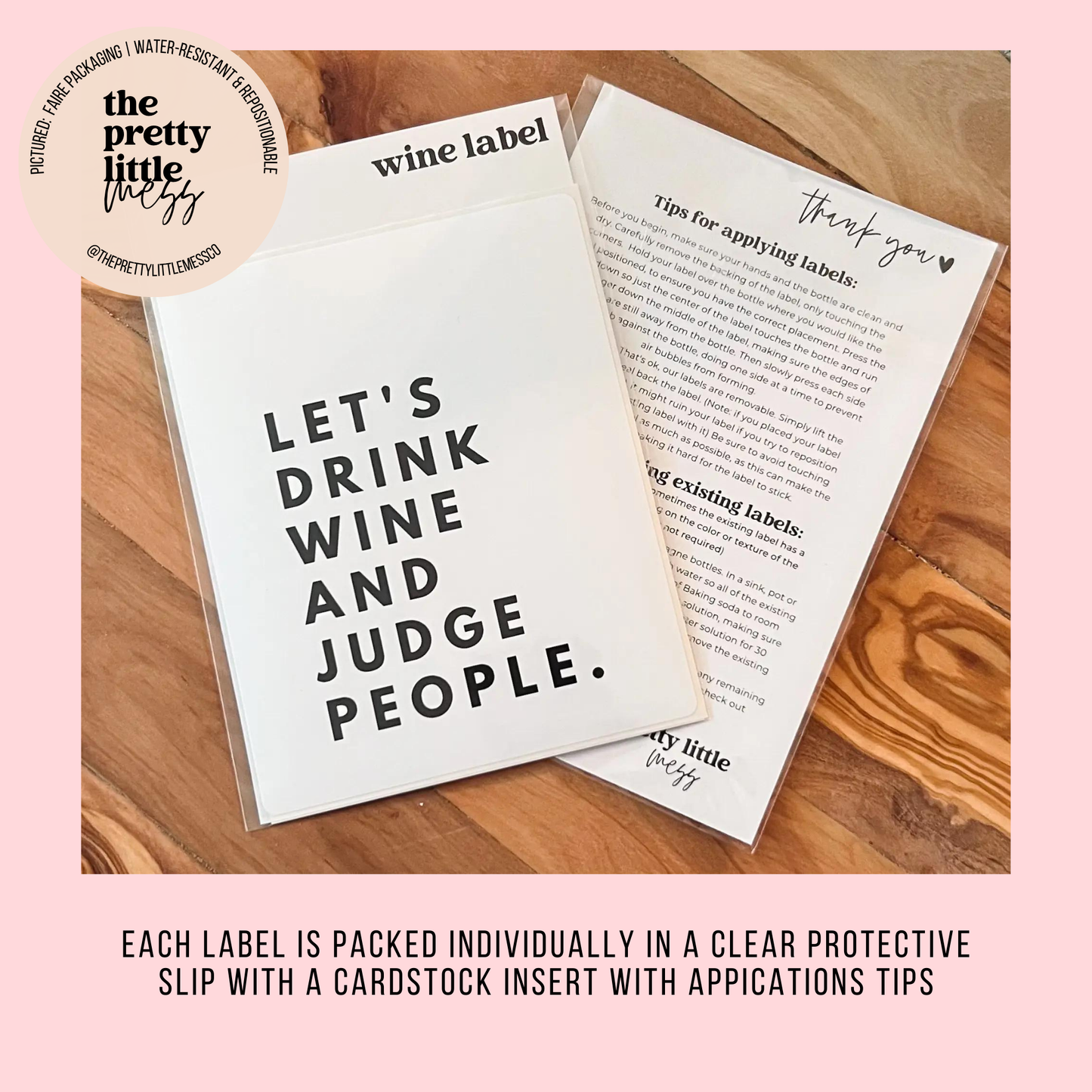 "New House Wine" Wine Label