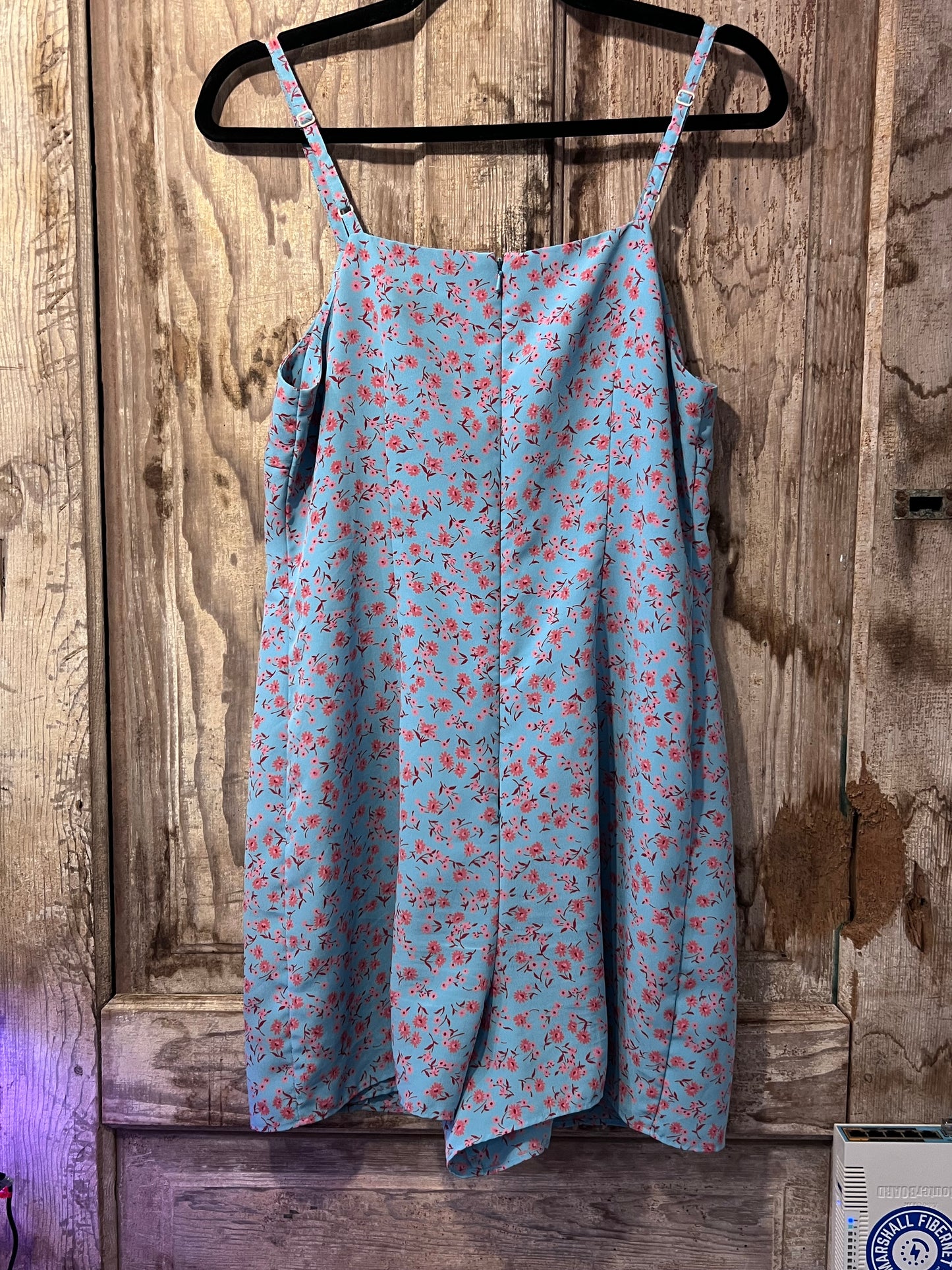 Express Baby Blue Floral Romper