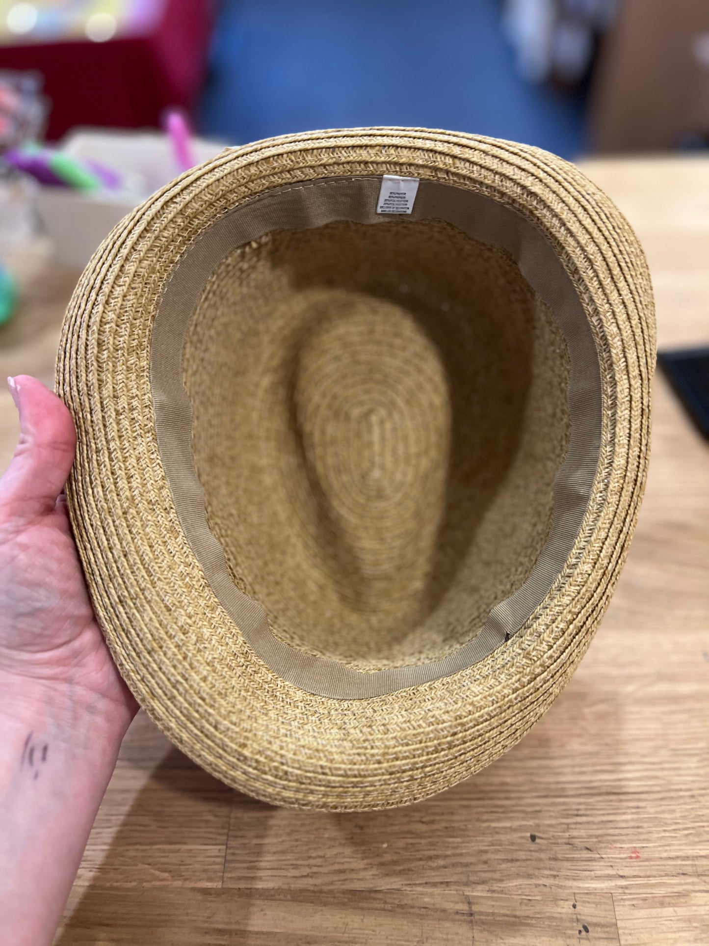 Woven Fedora Hat