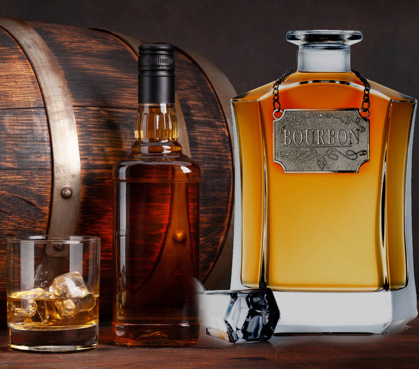 Whiskey Decanter W/ Label Tags