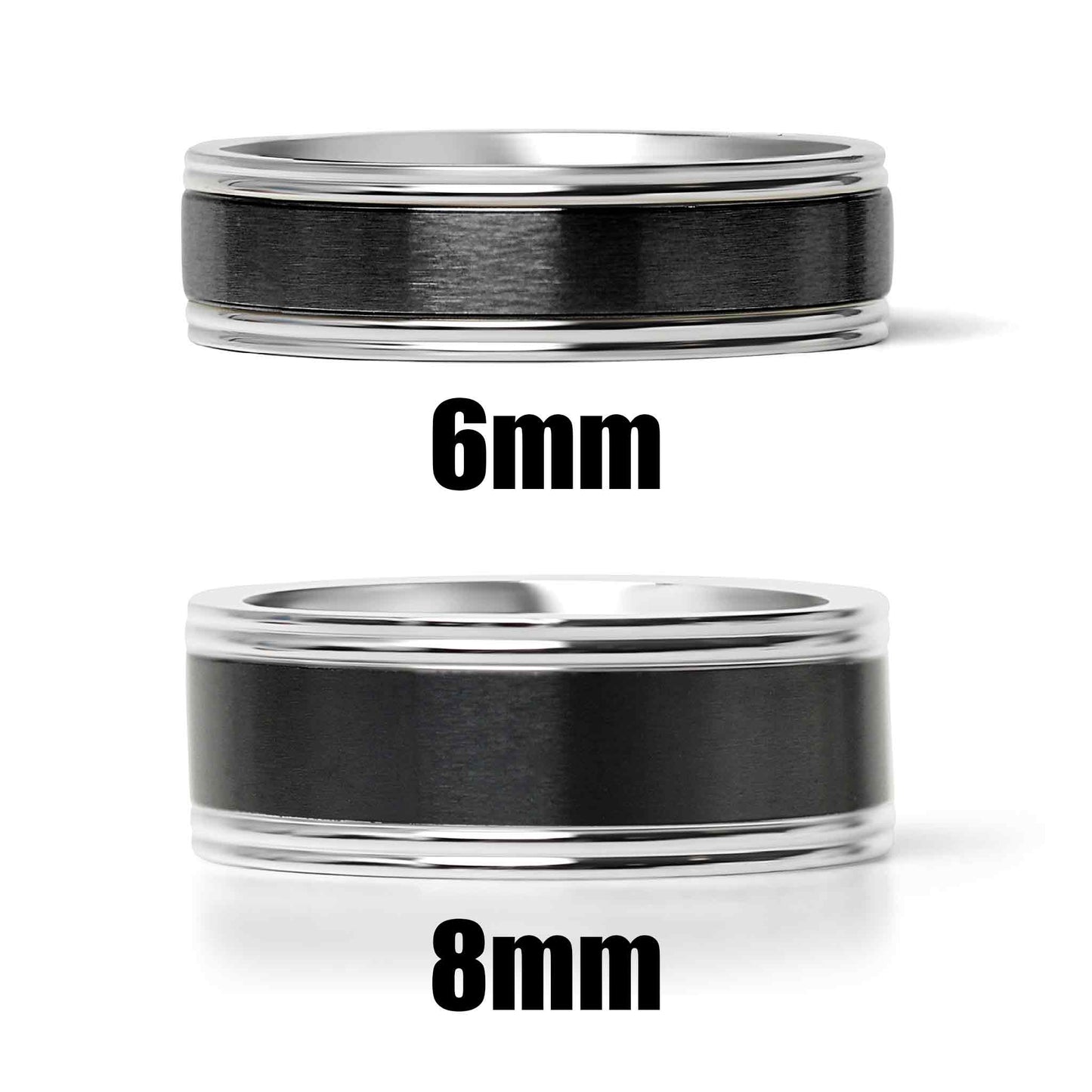 Black Stainless Steel Ring