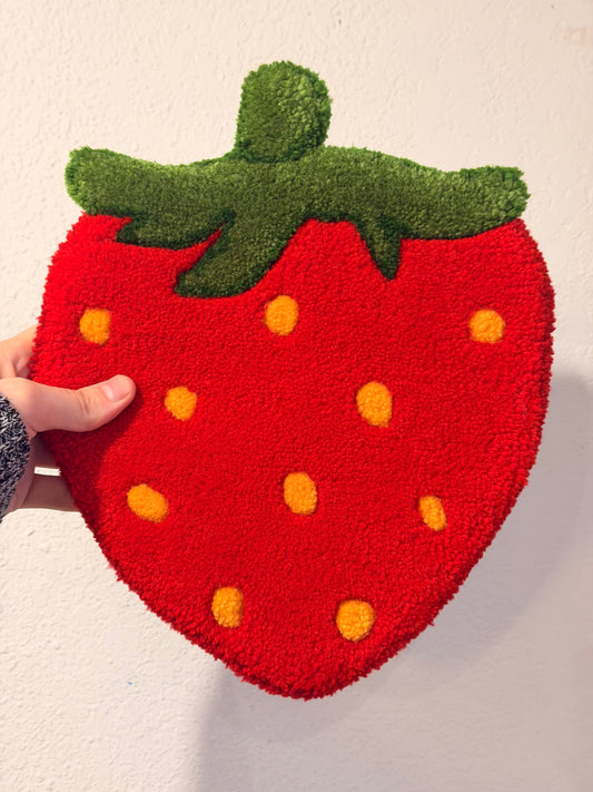 Strawberry Wall Rug Art
