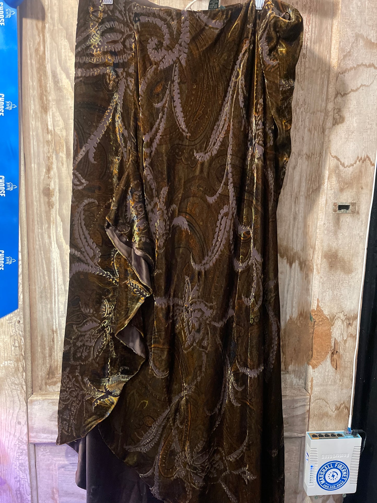 90’s Vint Velvet Skirt