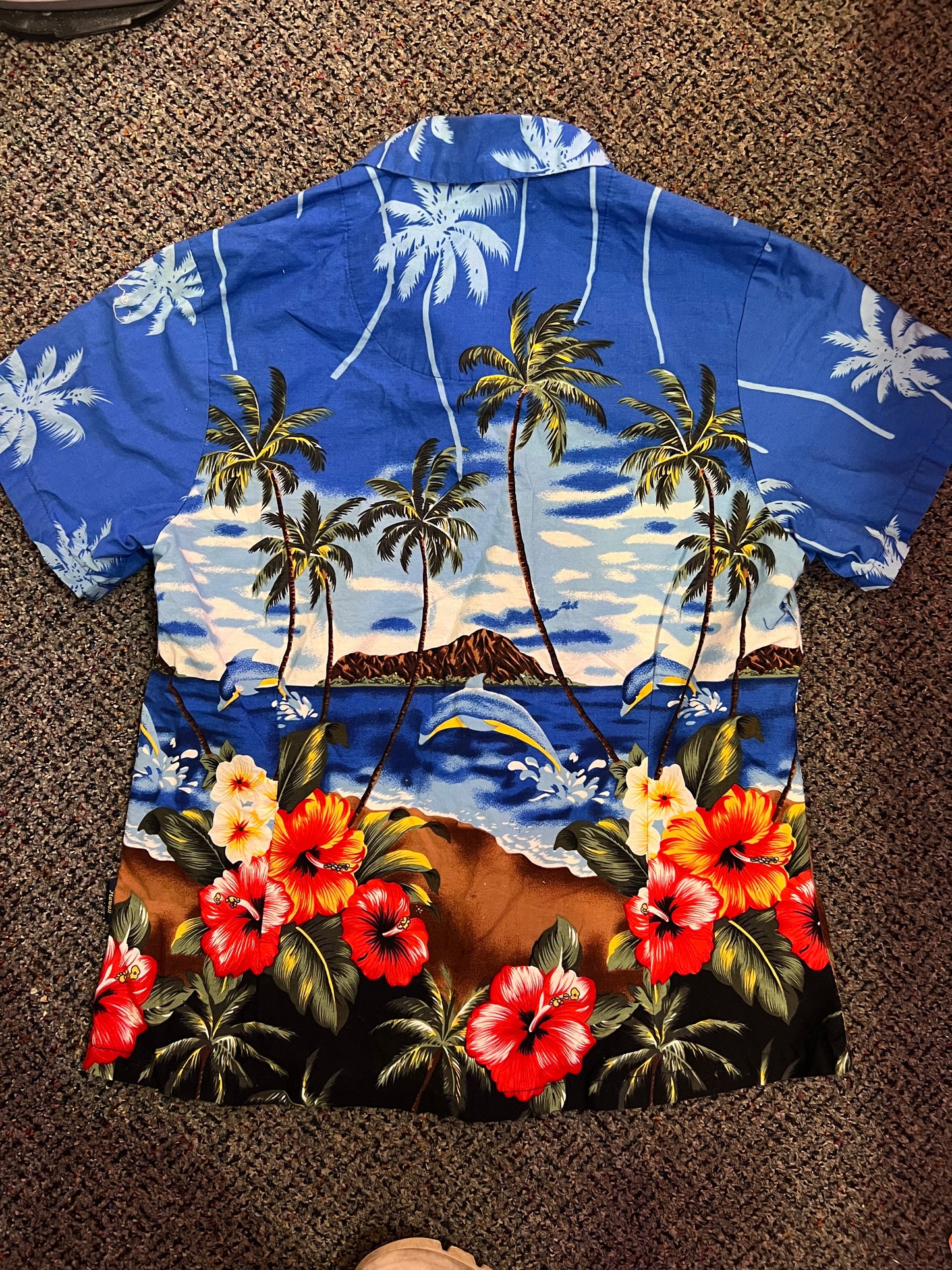 [URL] Palm Wave Youth Hawaii Hawaiian Button Up Shirt