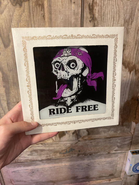 80’s Novelty Skull Mirror Print
