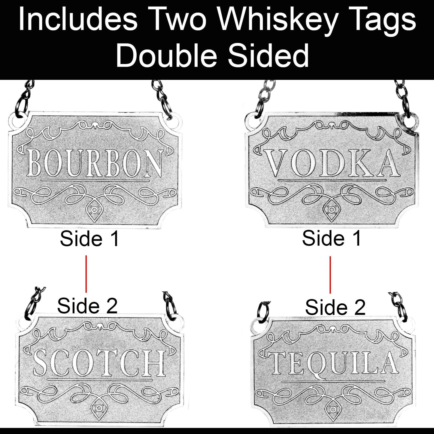 Whiskey Decanter W/ Label Tags