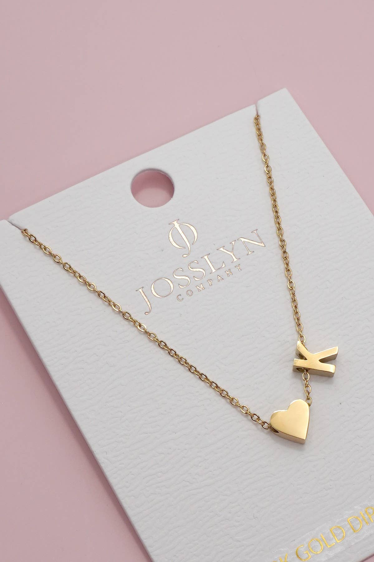 18K STAINLESS STEEL INITIAL NECKLACE