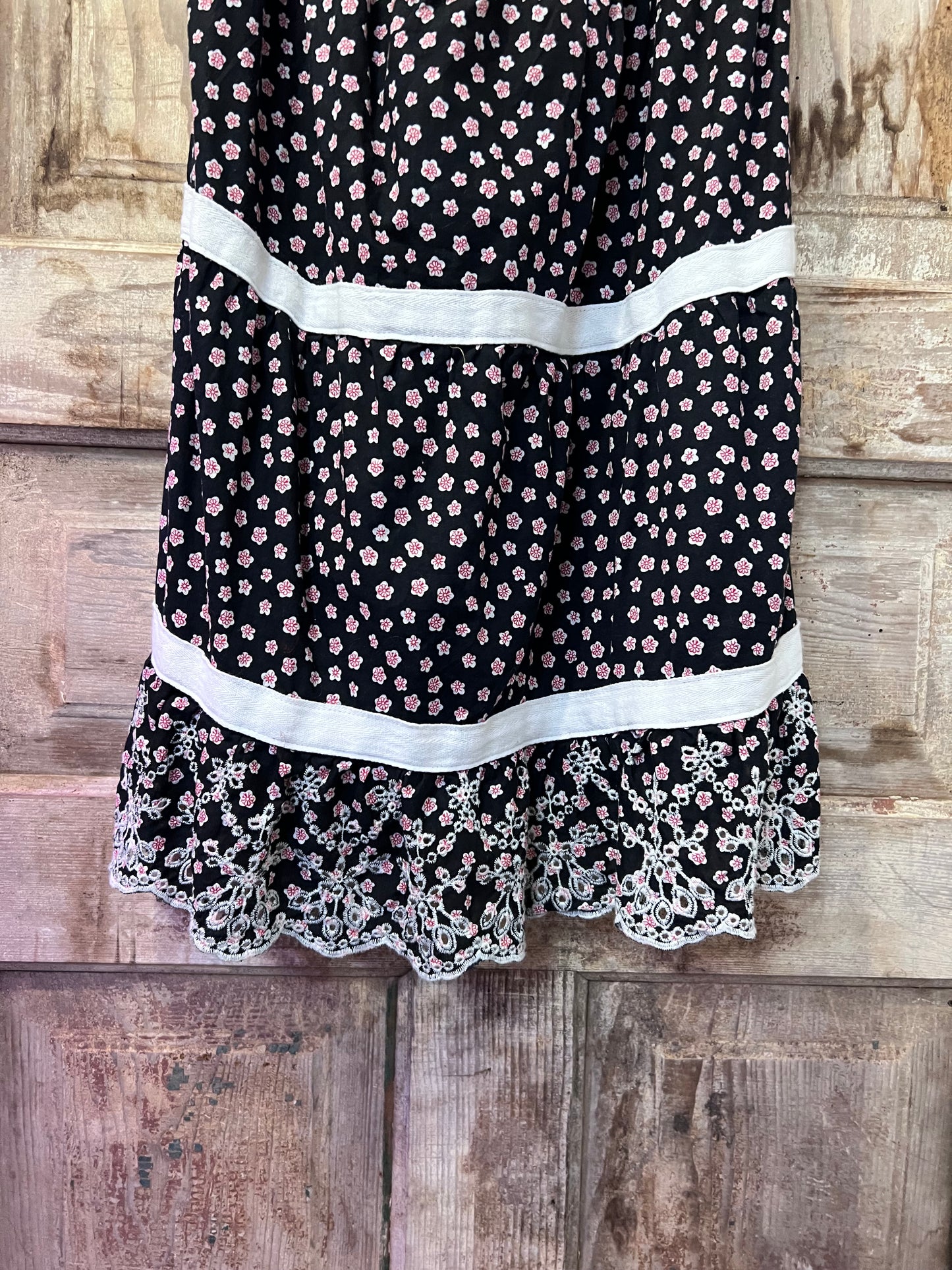 REVAMP Black Floral Halter Tie Dress