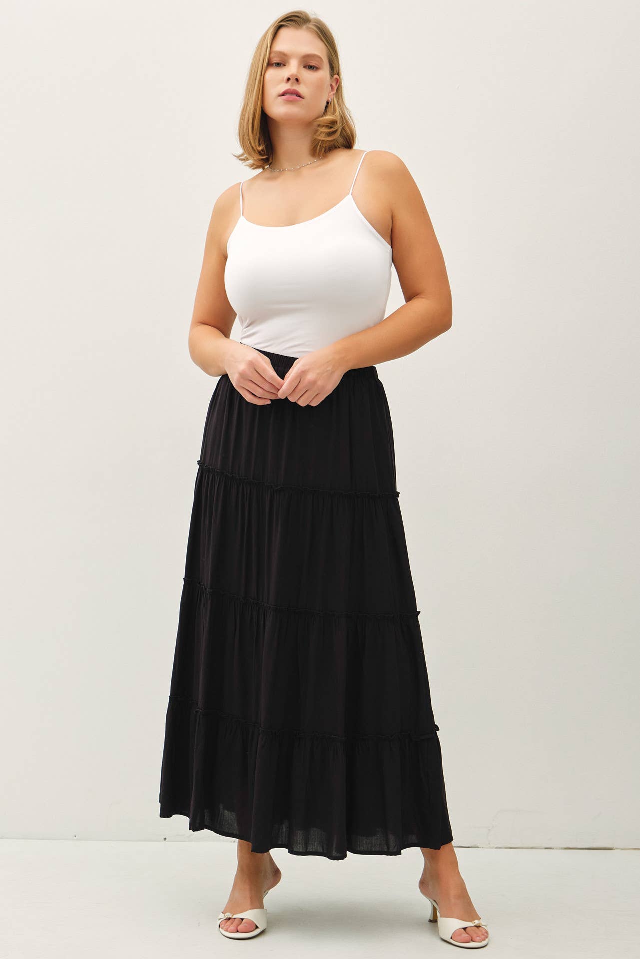 PLUS SIZE MAXI SKIRT