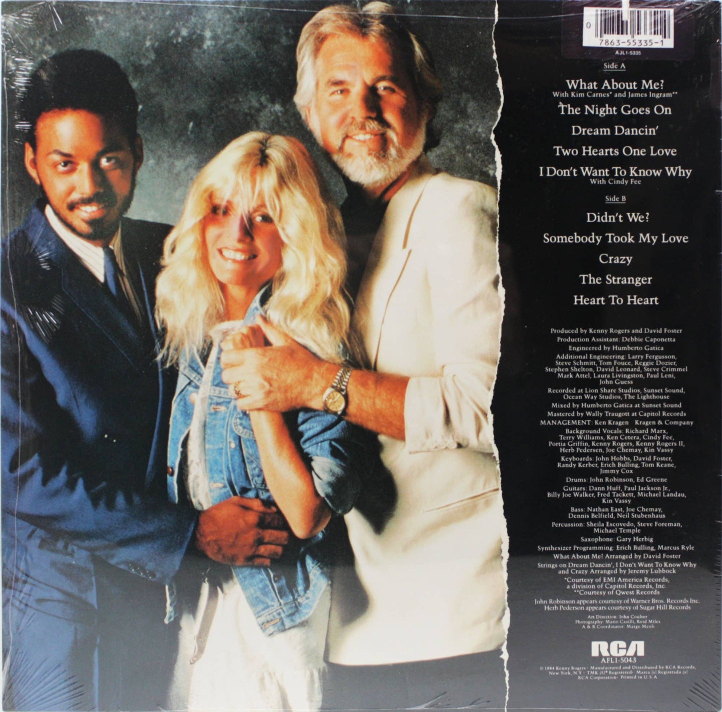 12" Vinyl LP Record - Kenny Rogers What About Me Pop Country