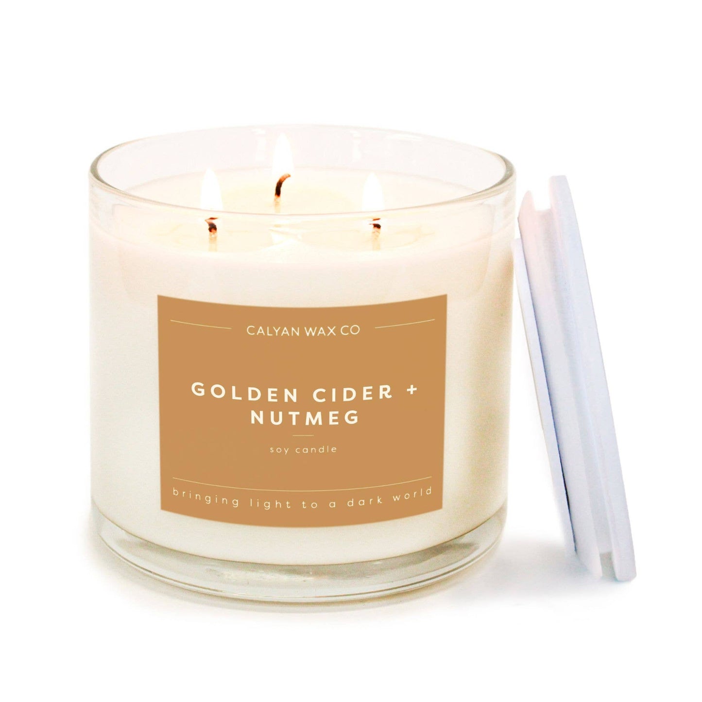 GoldenCider + Nutmeg 3 Wick Candle