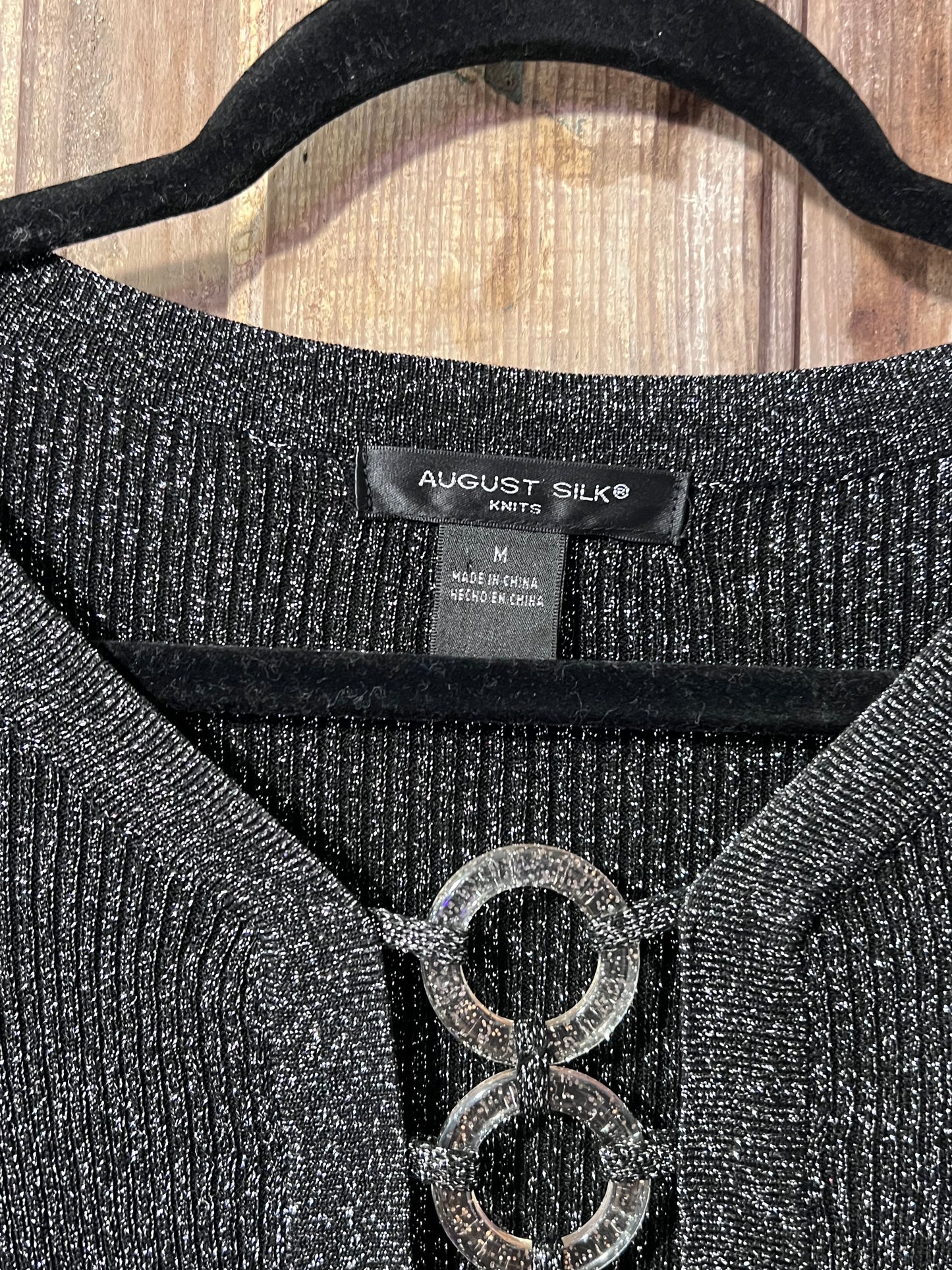 August Silk Sparkly Y2K Top