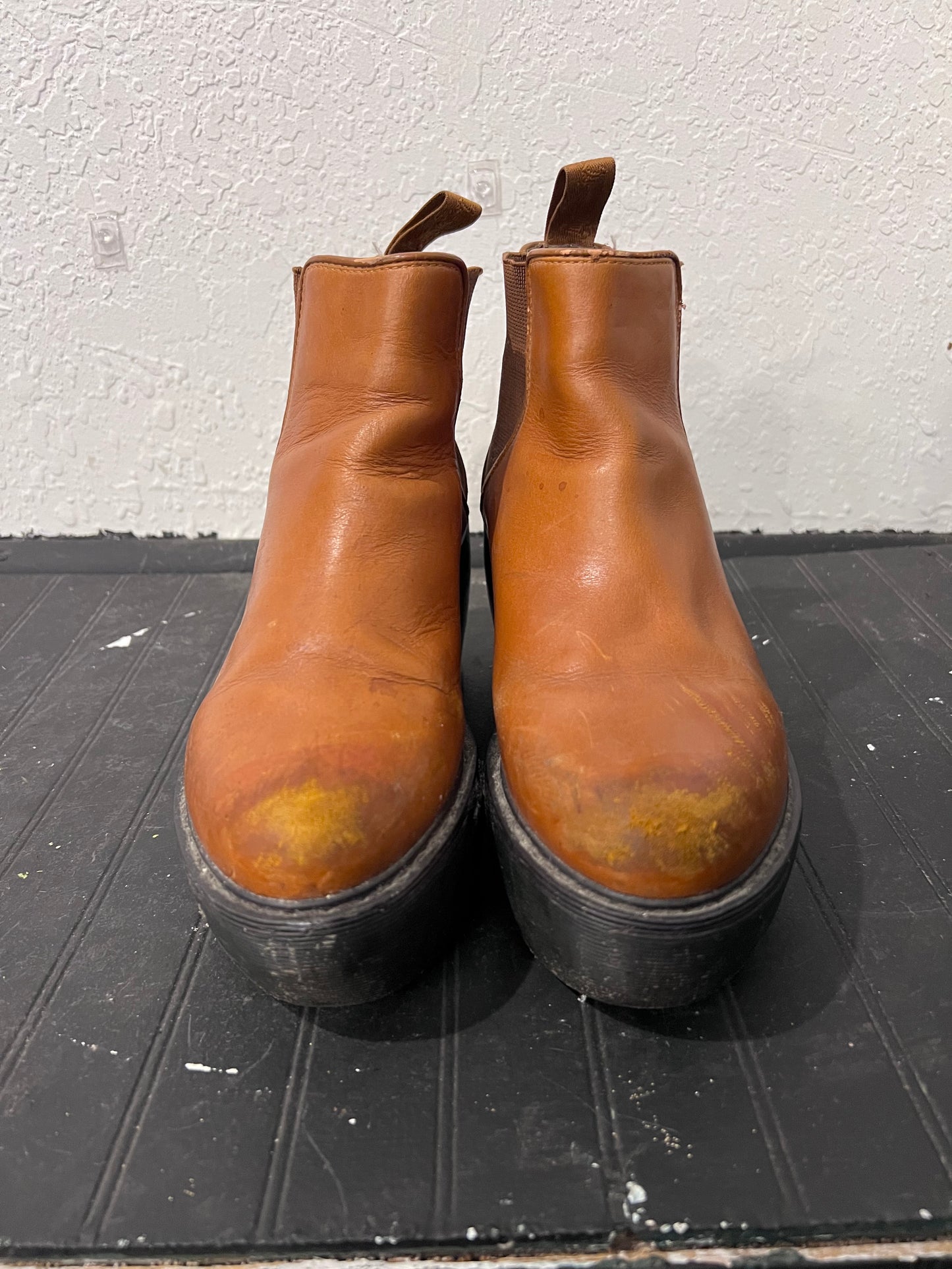 VTG Doc Marten Platform Wedge Slip On Booties