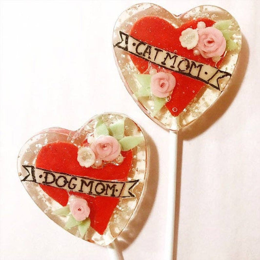 Fondant Dog Mom/Cat Mom Lollipops