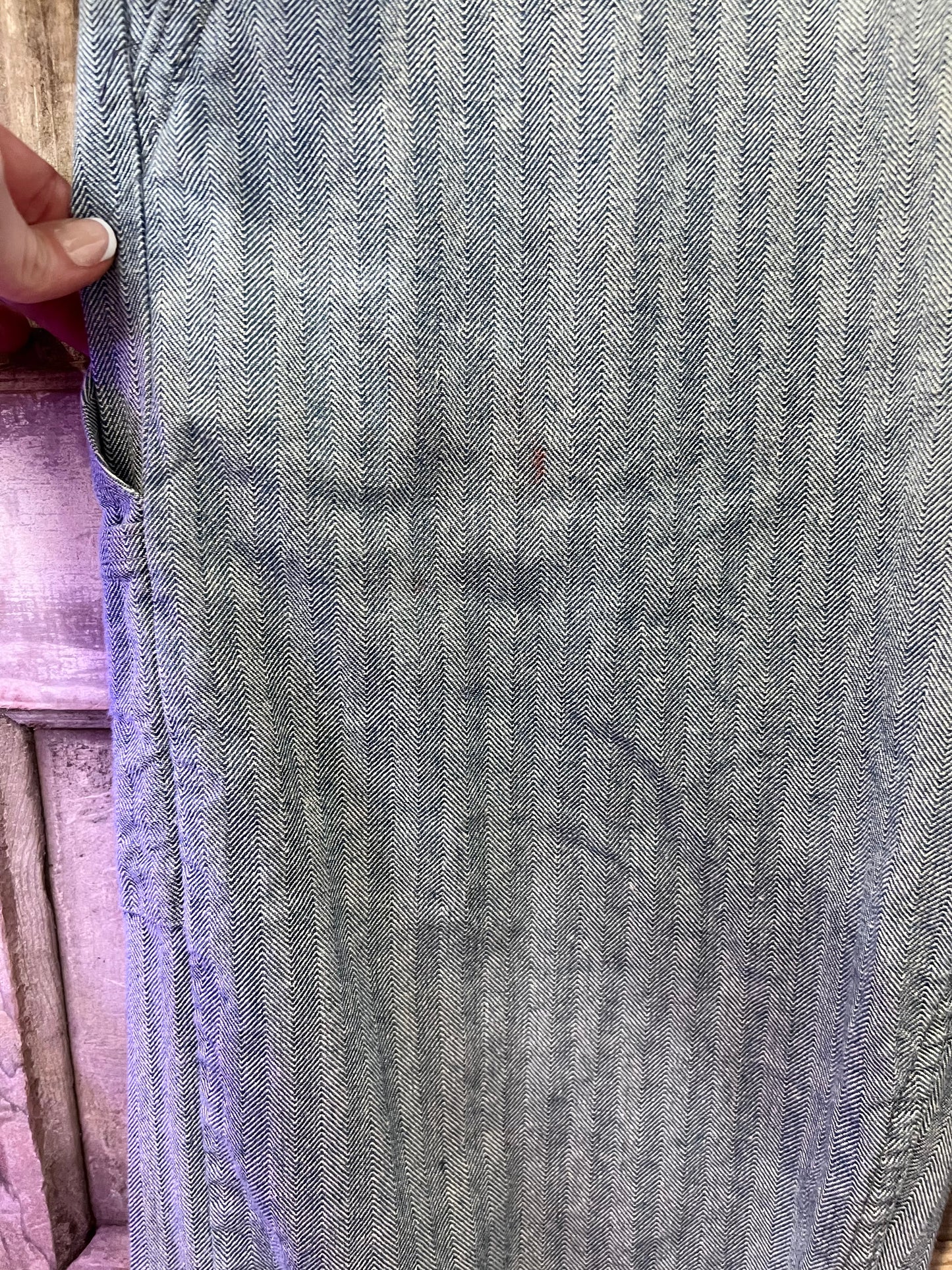 70's ROEBUCKS Striped Denim Coveralls