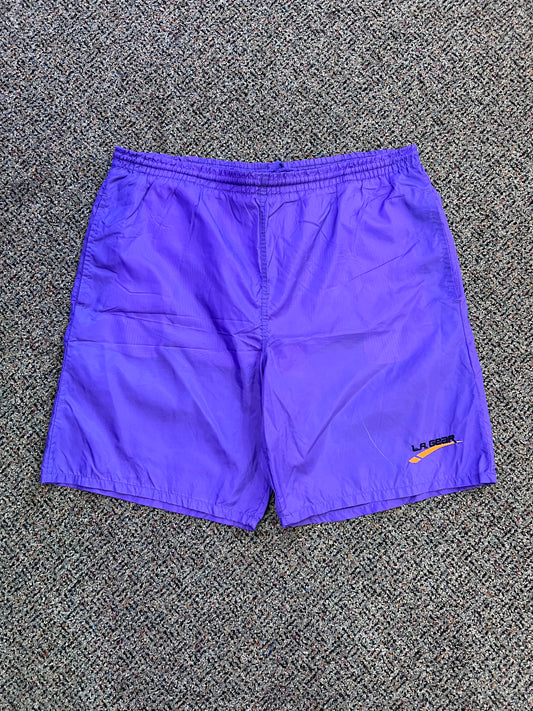 VTG LA GEAR Purple Windbreaker Shorts