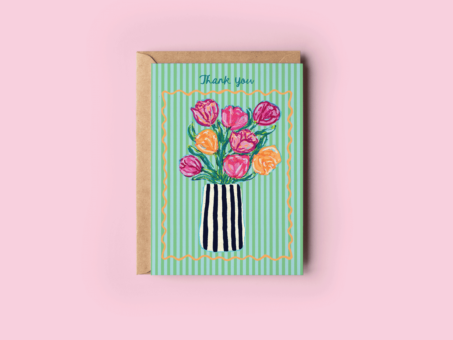 Thank You Tulips Greeting Card