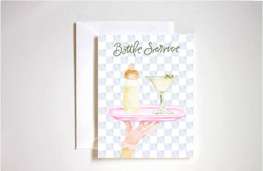 Bottle service new mom card