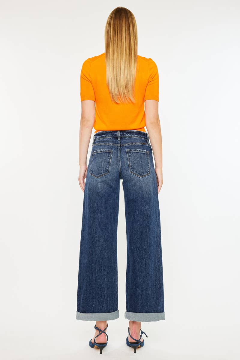 HIGH RISE WIDE LEG JEANS