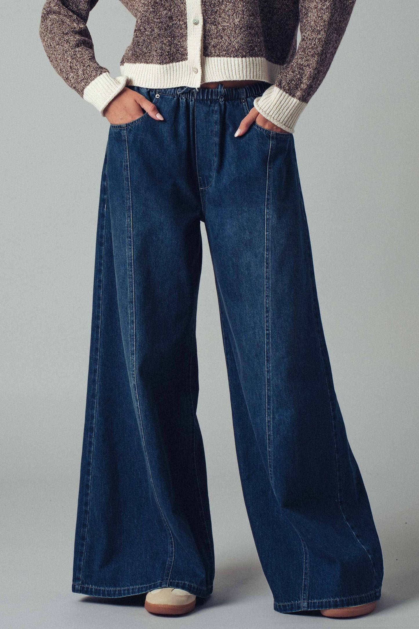 Wide Leg Western Jeans